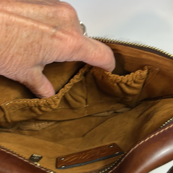 PATRICIA NASH WOMENS BROWN LEATHER WHITE SHERPA  TINCHI BELT BAG NEW WITH TAGS - Picture 7 of 11